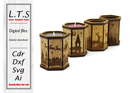 Candelabros Navidenos 3 Creativo Digital